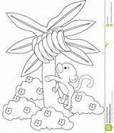 Banana Coloring Tree Pages Getcolorings Color sketch template