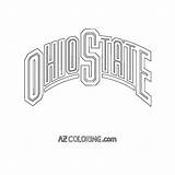 Coloring Ohio State Pages Buckeyes Football Printable Popular Clipart sketch template