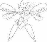 Scizor sketch template