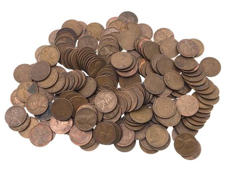 lot pc misc unsearched lincoln wheat pennies