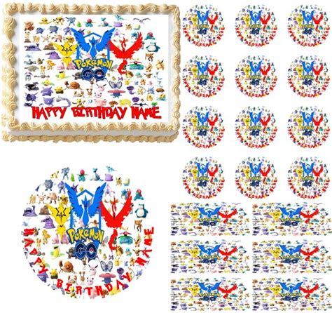 pokemon  edible cake topper image cake decoration edible party images