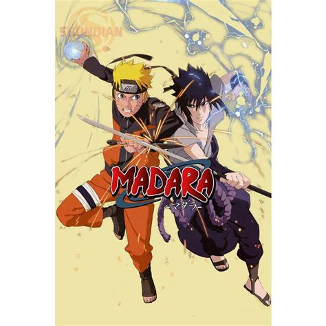 Best Nice Custom Naruto Silk Poster Home Decor Anime Cartoon Cloth