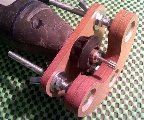 wooden precision mini router base  rotary tool  cardboard prototype  steps