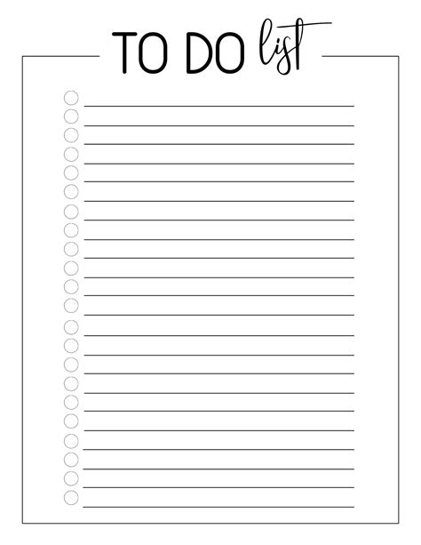 blank checklist template word sample design templates