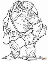 Dwarf Cannon Warrior sketch template