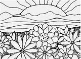 Coloring Pages Sunset Ocean Superior Getcolorings Getdrawings Color sketch template