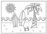 Summer Coloring Pages Drawings Adults sketch template