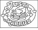 Wedding Coloring Pages Themed Personalized Print Getcolorings Silhouette Drawing Cake Printable Ring Veil Party Kids Rings Getdrawings Line Template Colorings sketch template