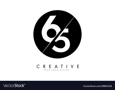 number logo design   creative cut vector image
