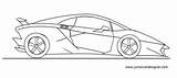 Lamborghini Sesto sketch template