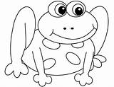 Rana Frog Disegno Ranas Rane Colorear Lado Stilizzate Simpatiche Sapo Dominio sketch template