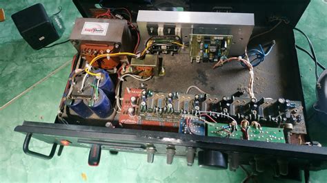 memperbaiki power amplifier  rusak menyala tapi tidak