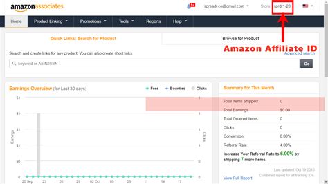 amazon associate tracking id connectr shopify app