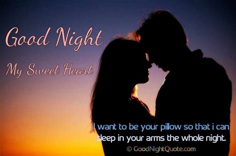 romantic good night messages for her i want to be your