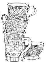 Verse Teapot Zentangle Peep sketch template