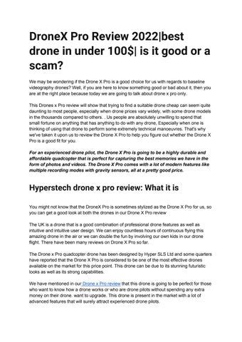 dronex pro review  drone      good   scam