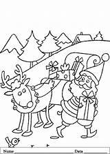 Craciun Weihnachten Colorat Desenhos Noel Reindeer Desene Planse Malvorlagen Pferde Cupcake Babbo Slitta Mana Plansa Cadou Sanie Langa Stampare Malbuch sketch template
