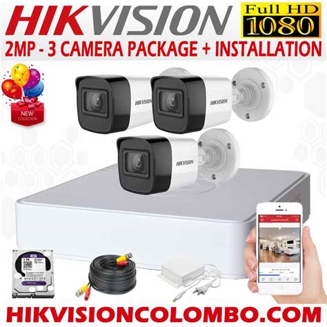 hikvision turbo hd mp cctv  outdoorindoor camera systems  sri lanka