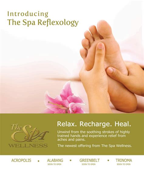 spa reflexology relax recharge heal