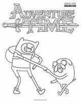 Adventure Time Coloring Characters Cartoon sketch template
