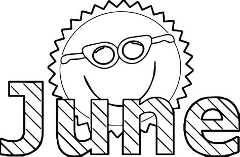 june coloring pages  print