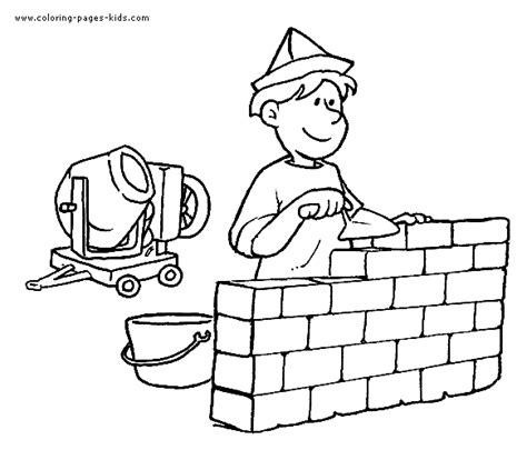 job color page coloring pages  kids family people  jobs