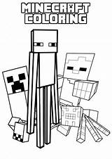 Coloring Minecraft Pages Printable Contents sketch template