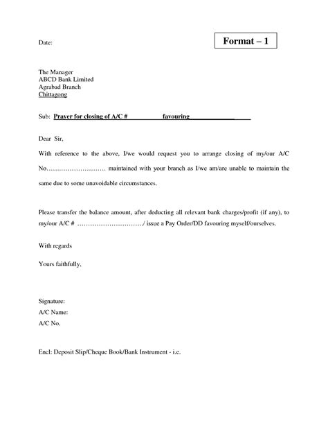 bank account letter format company current bank account opening