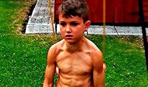 eight year old brandon blake becomes internet sensation for his muscles