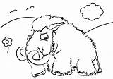 Mammoth Coloring Cartoon Cute Pages Seven Wonderful Children sketch template