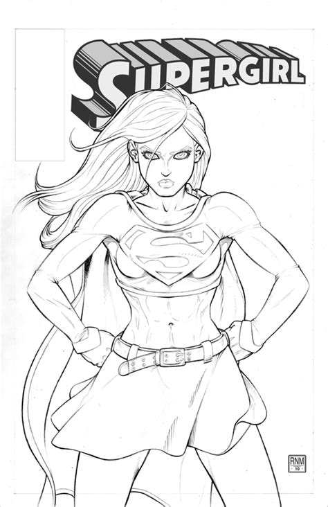 supergirl coloring page coloring home