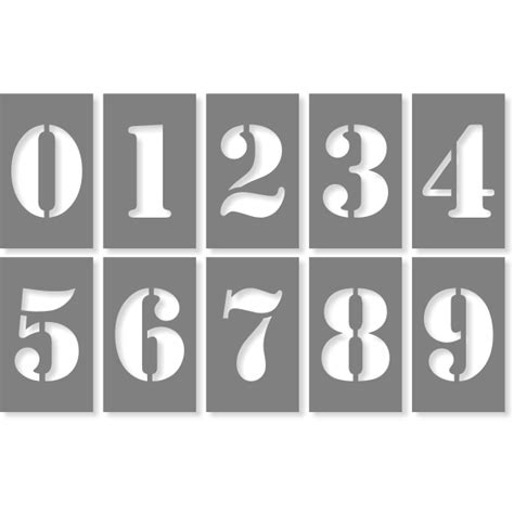 numbers stencil pack customsignscom