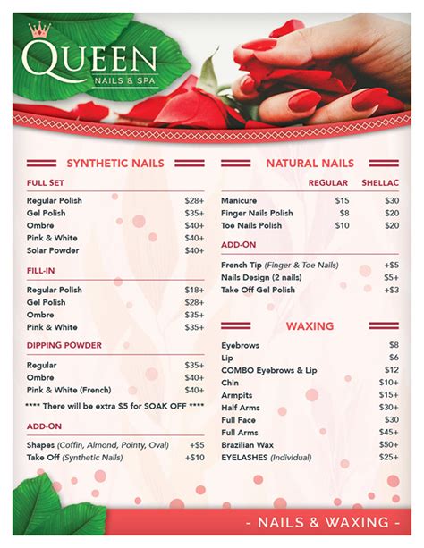 queen nails prices    price  switches