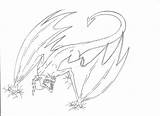 Wyvern Coloring sketch template