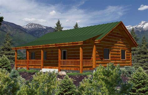 single story log cabin homes architecture plans