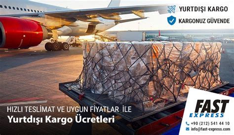 yurtdisi kargo uecretleri  fast express