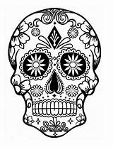Calaveras Colorear Calavera Skulls Caveira Dia Muertos Getcolorings Mexicanas Arte Mexican Cráneo Pinta Descarga Imprime sketch template