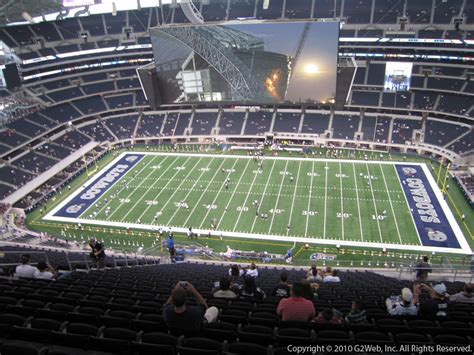 seat view  section   att stadium dallas cowboys