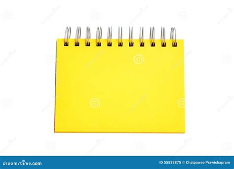 yellow page  notebook stock image image  color yellow