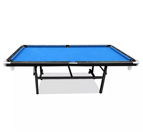 8ft foldable pool table mdf blue felt with free accessories