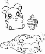 Hamtaro Hamsters Colorear Cuquis Ausmalbild Colouring Mascotas Zhu Azcoloring Páginas Coloriages Print sketch template