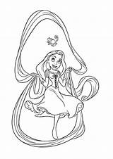 Coloring Rapunzel Tangled Pages Books Disney Momjunction Beautiful sketch template