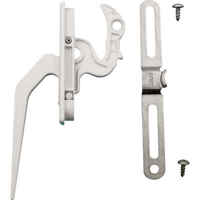 casement locking handle diecast white keeper   pkg