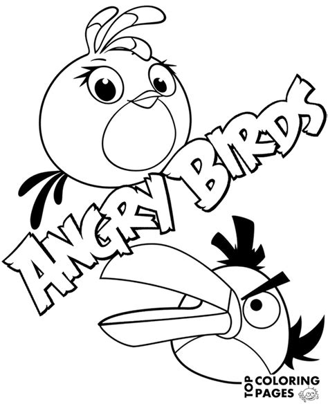 stella  hal coloring pages angry bird