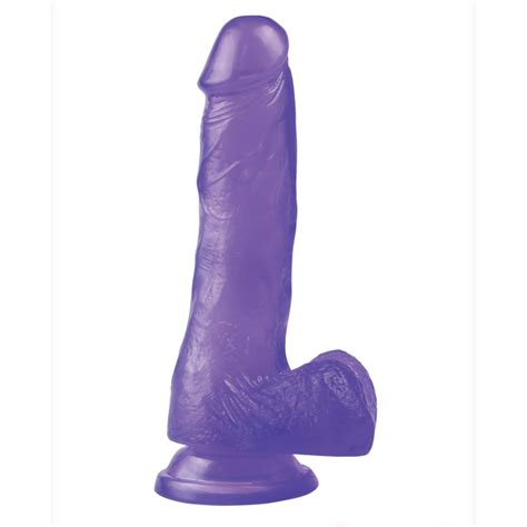 get lucky 7 jelly dildo purple sex toys at adult empire