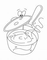 Coloring Saucepan Pages sketch template