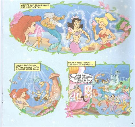the little mermaid ariel comic vacation fun disney little mermaids