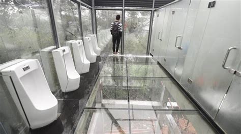 Try At Your Own Risk An Ecological Park In China Opens Glass Toilets