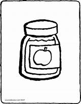 Jar Sauce Coloring Drawing Apple Getcolorings Color Clipartmag Paintingvalley Pages sketch template