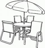 Table Coloring Pages Dining Chair Chairs Color Popular Getcolorings Getdrawings Drawing Coloringhome sketch template